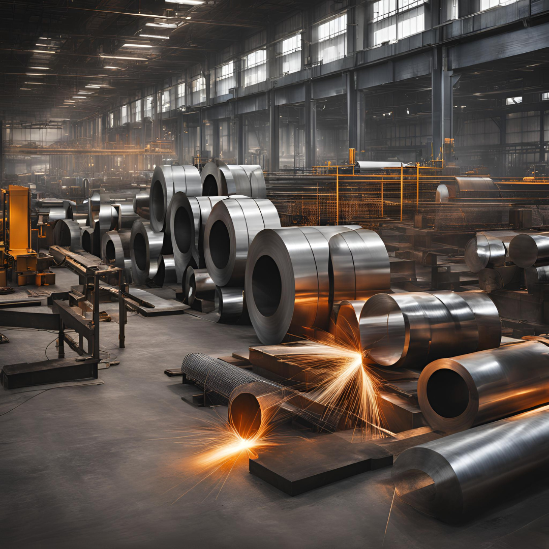 Steel and metal products, including nails, bolts, steel plates, and wires, are vital for construction and industrial applications, ensuring strength and durability.