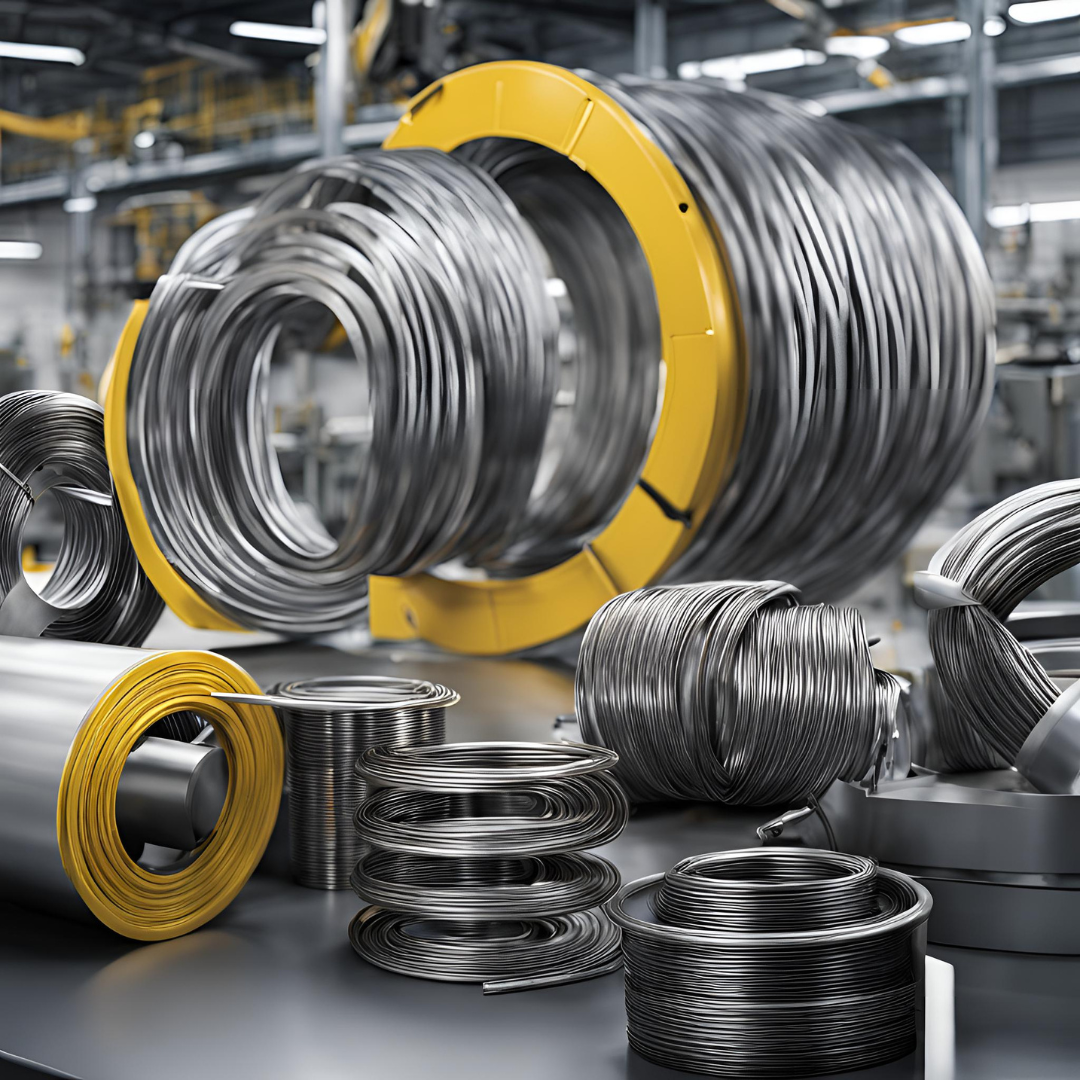 Spring wire from Hunter provides strength and durability for tension and compression applications, ensuring reliable performance in mechanical systems.